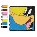 Looney Tunes Daffy Duck 10 Embroidery Design